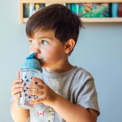 Tasse a paille - THERMOBABY - 295 ml - Anti-fuites - Clip - Mickey Coo