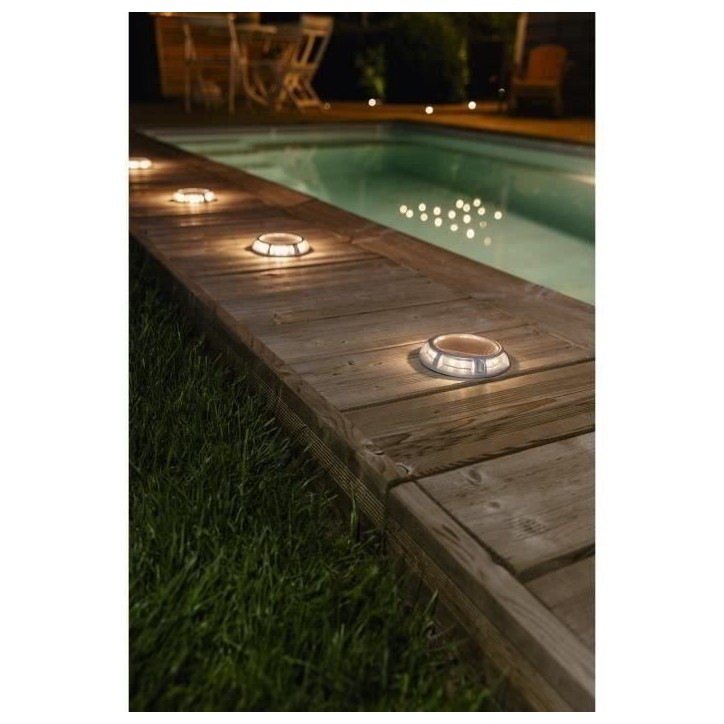 Spot solaire en aluminium 15 lumens blanc chaud - GALIX - Classique - Energie solaire - Extérieur Spot solaire en aluminium 15 lumens blanc chaud - GALIX - Classique - Energie solaire - Extérieur