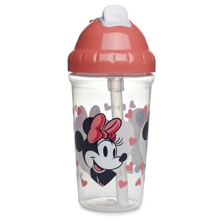 Tasse a paille - THERMOBABY - 295 ml - Anti-fuites - Clip - Minnie Tasse a paille - THERMOBABY - 295 ml - Anti-fuites - Clip - Minnie