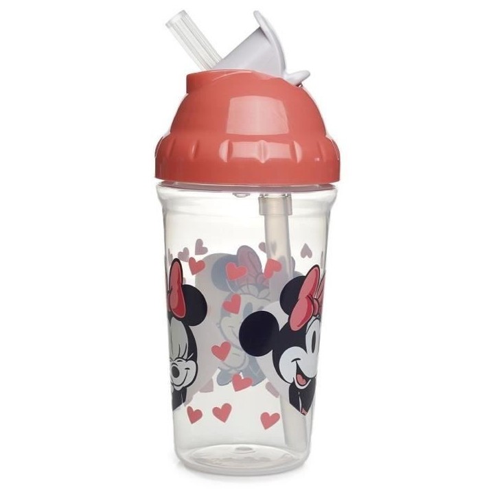 Tasse a paille - THERMOBABY - 295 ml - Anti-fuites - Clip - Minnie Tasse a paille - THERMOBABY - 295 ml - Anti-fuites - Clip - Minnie