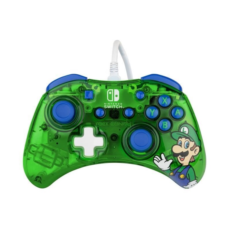 Manette de jeu - Nintendo Switch - Luigi Rock Candy - Filaire - PDP - Manette de jeu - Nintendo Switch - Luigi Rock Candy - Filaire - PDP -