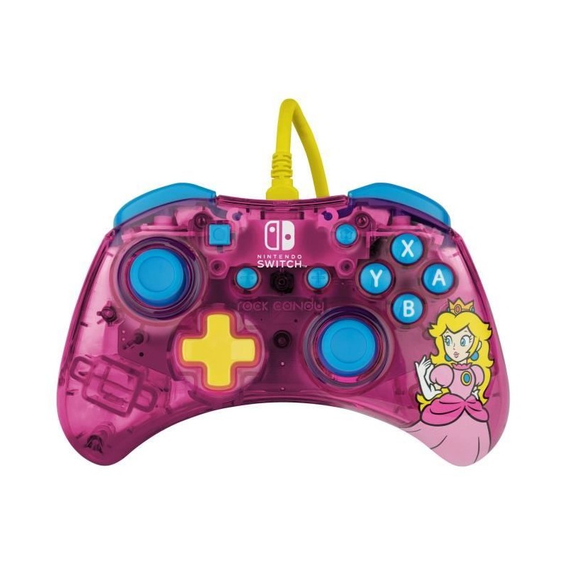 Manette de jeu - Nintendo Switch - Peach Rock candy - Filaire - PDP - Manette de jeu - Nintendo Switch - Peach Rock candy - Filaire - PDP -
