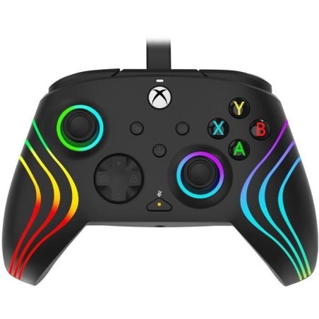 Manette de jeu - PDP - Afterglow Wave - Filaire - Noir - Éclairage LE