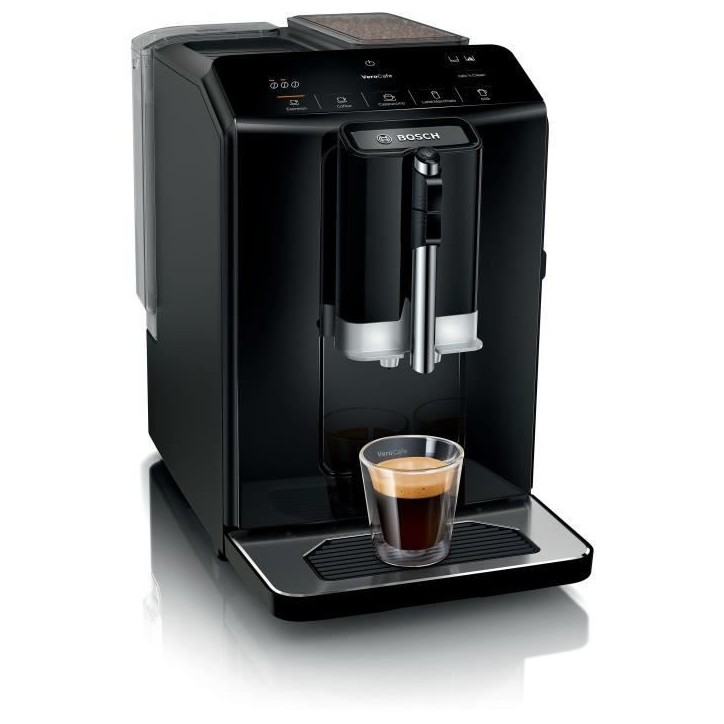 Machine a café broyeur expresso Verocup - BOSCH - TIE20119 Serie 2 - 1300 W - 250 g de grains - 1,4 L - Noir