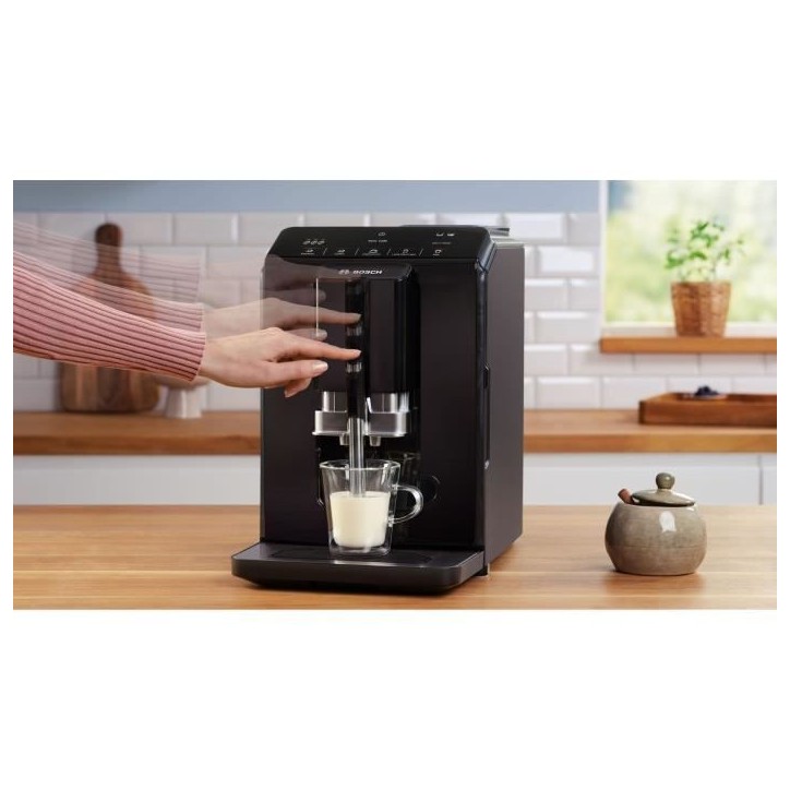 Machine a café broyeur expresso Verocup - BOSCH - TIE20119 Serie 2 - 1300 W - 250 g de grains - 1,4 L - Noir