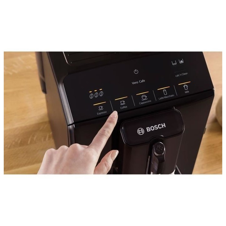 Machine a café broyeur expresso Verocup - BOSCH - TIE20119 Serie 2 - 1300 W - 250 g de grains - 1,4 L - Noir