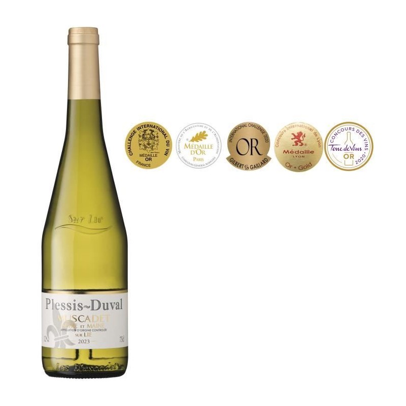 Plessis-Duval Muscadet Sevre et Maine sur Lie - Vin blanc de Loire 202 Plessis-Duval Muscadet Sevre et Maine sur Lie - Vin blanc de Loire 202