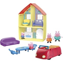 Peppa Pig Coffret maison de Peppa et sa famille, Accessoires amusants