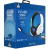 PDP - Casque gaming filaire LVL40 pour PS4 et PS5 - Blanc