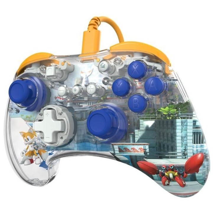 Manette filaire pour Nintendo Switch™ - PDP - Realmz Tails - Éclairage LED