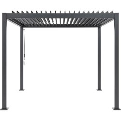 Pergola bioclimatique GAYA - Structure en aluminium et en acier - 290x
