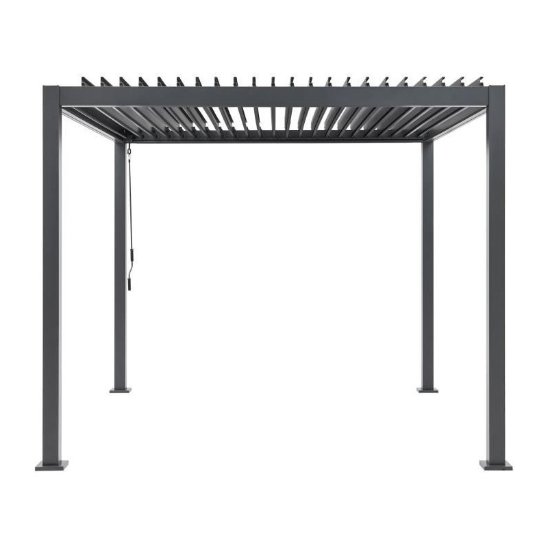 Pergola bioclimatique GAYA - Structure en aluminium et en acier - 290x