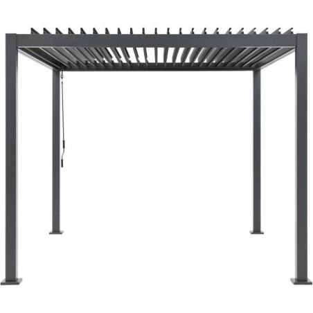 Pergola bioclimatique GAYA - Structure en aluminium et en acier - 290x