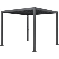 Pergola bioclimatique GAYA - Structure en aluminium et en acier - 290x