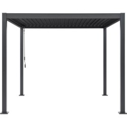 Pergola bioclimatique GAYA - Structure en aluminium et en acier - 290x