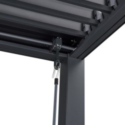 Pergola bioclimatique GAYA - Structure en aluminium et en acier - 290x