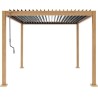 Pergola bioclimatique GAYA - Structure en aluminium et en acier - l300