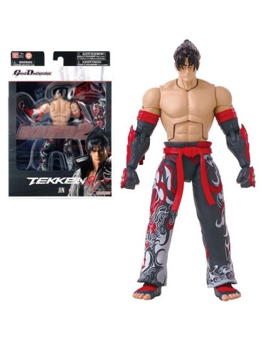 BANDAI - Tekken - Figurine d'action 17 cm - Jin Kazama Game Dimensions - 40673