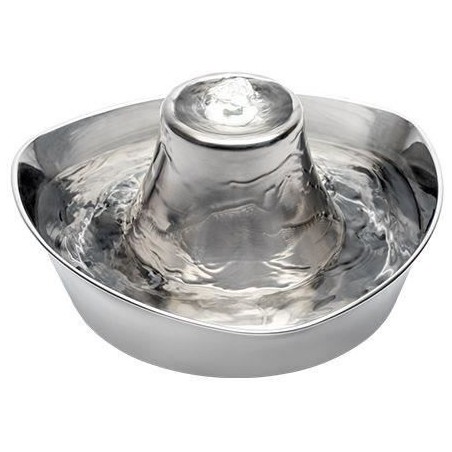 Fontaine pour Animaux - PETSAFE - SEASIDE - Inoxydable - 1,8 L - Silencieuse - Eau filtrée