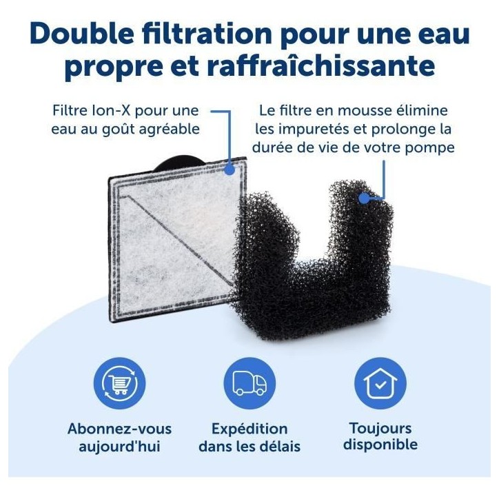 Fontaine a eau - PETSAFE - VIVA - 4,1 L - Blanc Fontaine a eau - PETSAFE - VIVA - 4,1 L - Blanc
