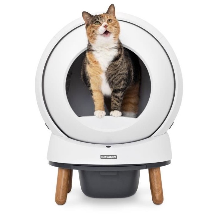 Litiere autonettoyante - PETSAFE - SMART SPIN - Connecté - Blanc Litiere autonettoyante - PETSAFE - SMART SPIN - Connecté - Blanc