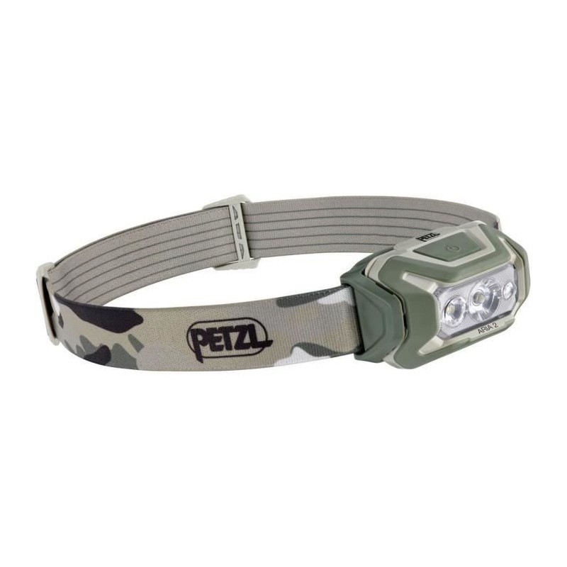 Lampe frontale étanche PETZL ARIA 2 450 lumens 3 piles incluses Camo Lampe frontale étanche PETZL ARIA 2 450 lumens 3 piles incluses Camo