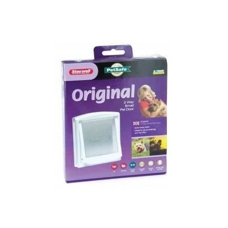 PetSafe Porte a 2 Voies pour Chiens 715 Petit Blanc Chatiere pour Chiens 411395