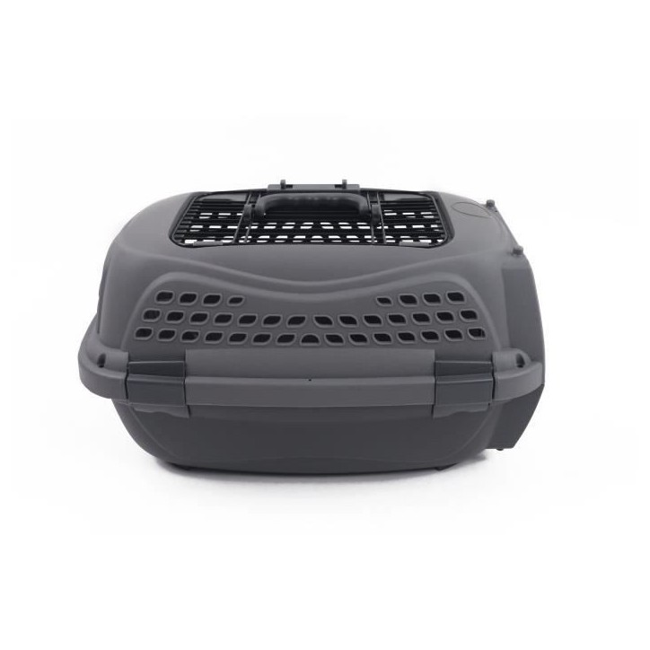 Caisse de transport pour chat M.PETS ECO GIRO - Cage en plastique - Taille S - Gris Caisse de transport pour chat M.PETS ECO GIRO - Cage en plastique - Taille S - Gris