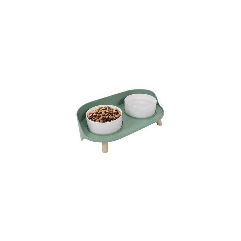 Gamelle double surélevée M.PETS ALTITUDE - 2x 450 ml Gamelle double surélevée M.PETS ALTITUDE - 2x 450 ml