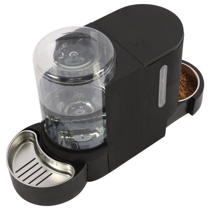 Distributeur de croquettes et d'eau M.PETS DUPLO 1,3kg/3L - 40x16.2x29.1 cm - Noir Distributeur de croquettes et d'eau M.PETS DUPLO 1,3kg/3L - 40x16.2x29.1 cm - Noir