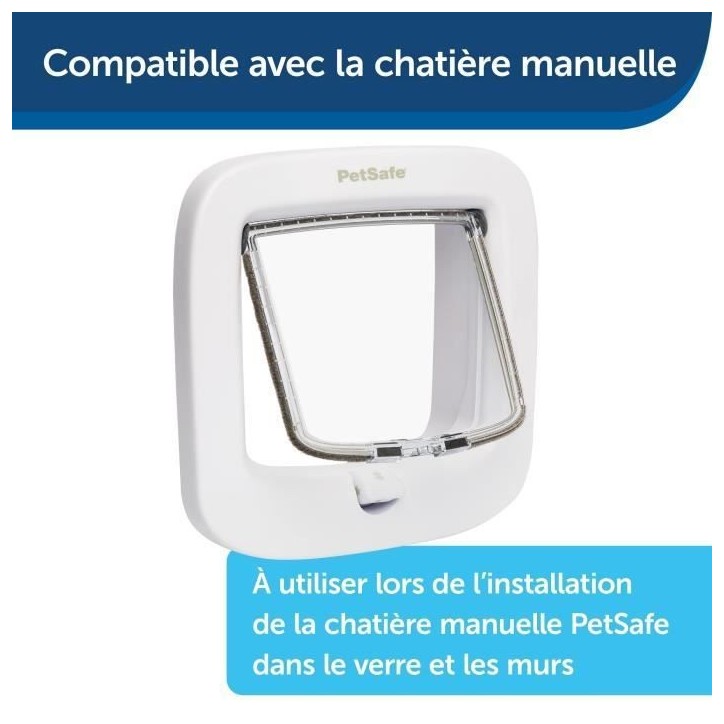 PETSAFE Adaptateur vitrage pour PPA19-16145 - Blanc PETSAFE Adaptateur vitrage pour PPA19-16145 - Blanc