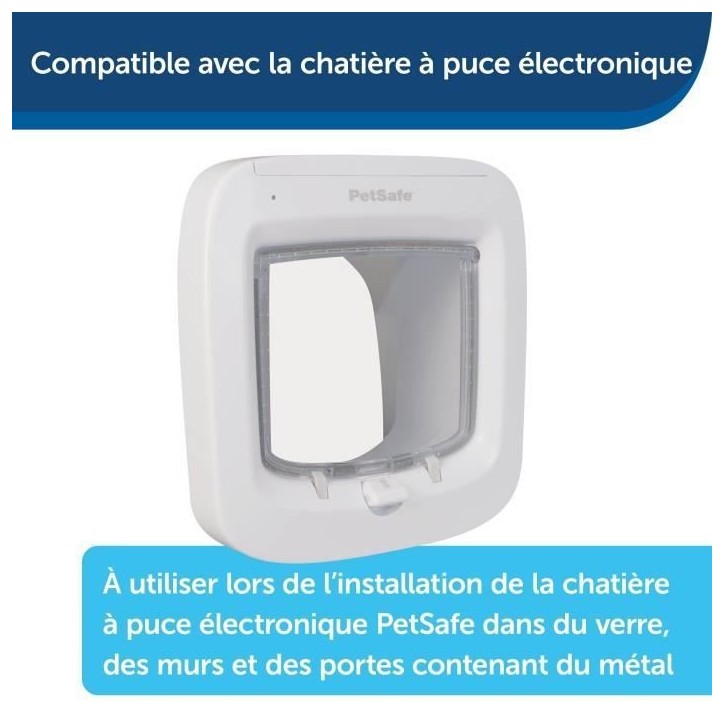 PETSAFE Adaptateur vitrage pour PPA19-16145 - Blanc PETSAFE Adaptateur vitrage pour PPA19-16145 - Blanc