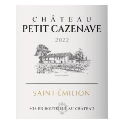 Château Petit Cazenave 2022 Saint-Emilion - Vin rouge de Bordeaux