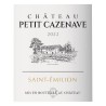 Château Petit Cazenave 2022 Saint-Emilion - Vin rouge de Bordeaux