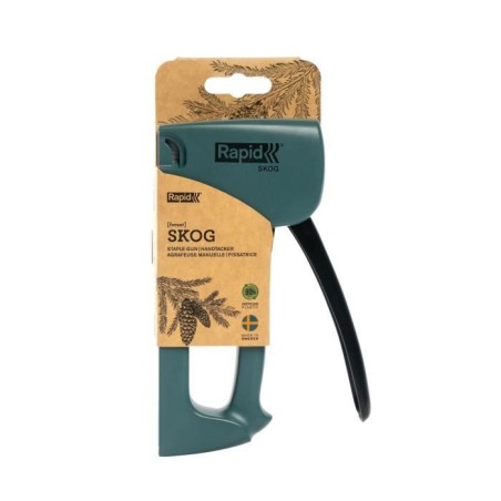 RAPID - R53 Spirit of Sweden - Agrafeuse manuelle éco-responsable pour agrafes 53/4-10mm - Skog (Vert Foret) - (5001614)