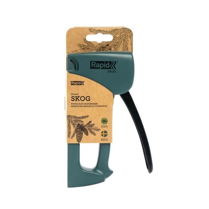 RAPID - R53 Spirit of Sweden - Agrafeuse manuelle éco-responsable pour agrafes 53/4-10mm - Skog (Vert Foret) - (5001614) RAPID - R53 Spirit of Sweden - Agrafeuse manuelle éco-responsable pour agrafes 53/4-10mm - Skog (Vert Foret) - (5001614)