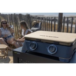 COOK'IN GARDEN Plancha gaz DUNE 60 - L 40 × l 47 × H 20cm - Surface