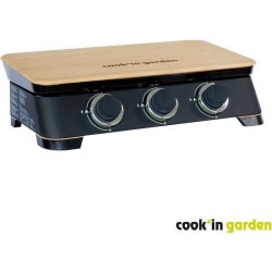 COOK'IN GARDEN Plancha gaz DUNE 70 - 3 feux - 6 kW - L 68,5×l 47×H 2