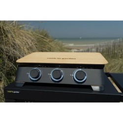 COOK'IN GARDEN Plancha gaz DUNE 70 - 3 feux - 6 kW - L 68,5×l 47×H 2