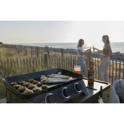COOK'IN GARDEN Plancha gaz DUNE 70 - 3 feux - 6 kW - L 68,5×l 47×H 2