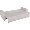Canapé convertible - 3 places - PHARELL - Tissu Velours côtelé Beig