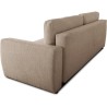 Canapé convertible - 3 places - PHARELL - Tissu Bouclette taupe - Cof