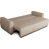 Canapé convertible - 3 places - PHARELL - Tissu Bouclette taupe - Cof