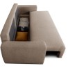 Canapé convertible - 3 places - PHARELL - Tissu Bouclette taupe - Cof