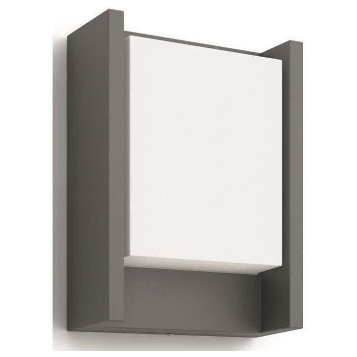 Applique extérieure LED Philips Arbour - Anthracite - 600 lm - 6W - IP44 Applique extérieure LED Philips Arbour - Anthracite - 600 lm - 6W - IP44