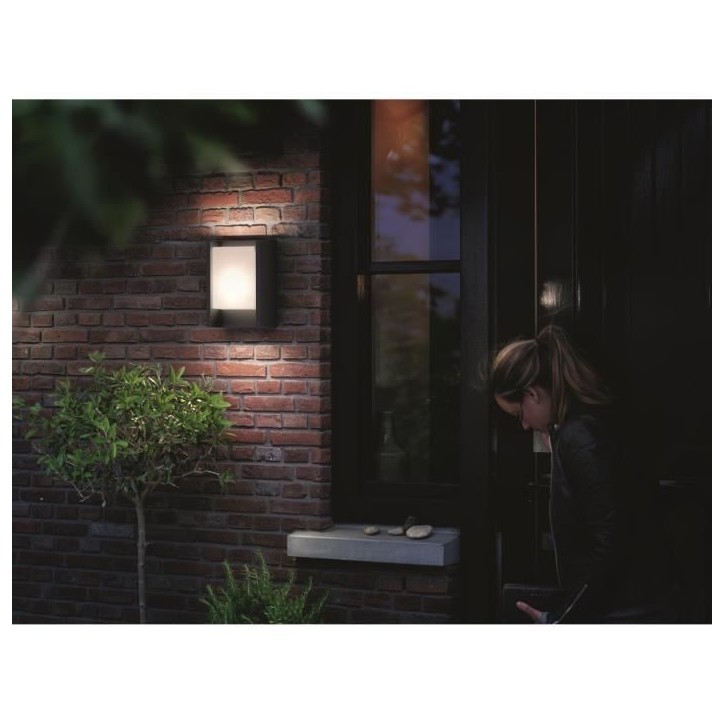 Applique extérieure LED Philips Arbour - Anthracite - 600 lm - 6W - IP44 Applique extérieure LED Philips Arbour - Anthracite - 600 lm - 6W - IP44