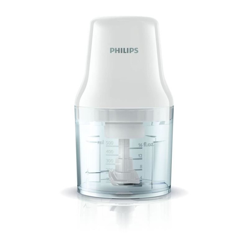 Hachoir éléctrique - PHILIPS - HR1393/00 - 450 W - 0,7 L - 2 lames - Hachoir éléctrique - PHILIPS - HR1393/00 - 450 W - 0,7 L - 2 lames -