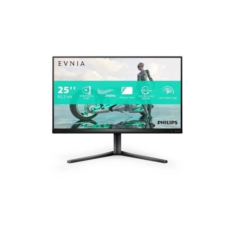 Ecran PC Gamer - PHILIPS - 24,5 - FHD - 240Hz - Dalle Fast VA - 0,5ms Ecran PC Gamer - PHILIPS - 24,5 - FHD - 240Hz - Dalle Fast VA - 0,5ms