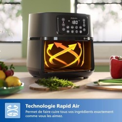 Friteuse sans huile - PHILIPS - HD9285/93 Airfryer - Connecté - Noir