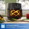 Friteuse sans huile - PHILIPS - HD9285/93 Airfryer - Connecté - Noir